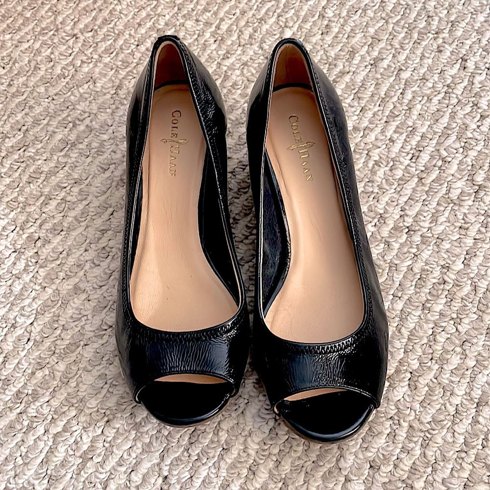 Black cole haan wedges